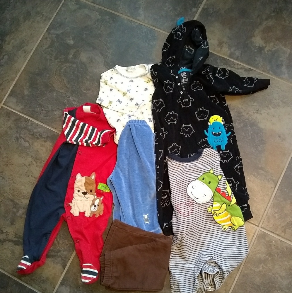 Lot of 9 month winter pajamas